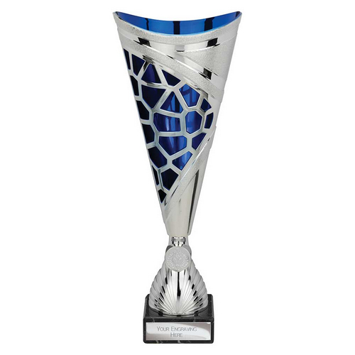 Vivid Trophy | Silver & Blue | 340mm