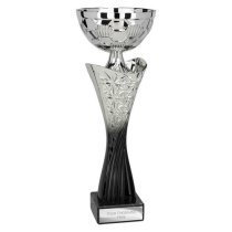 Spark Trophy Cup | Silver & Black | 325mm