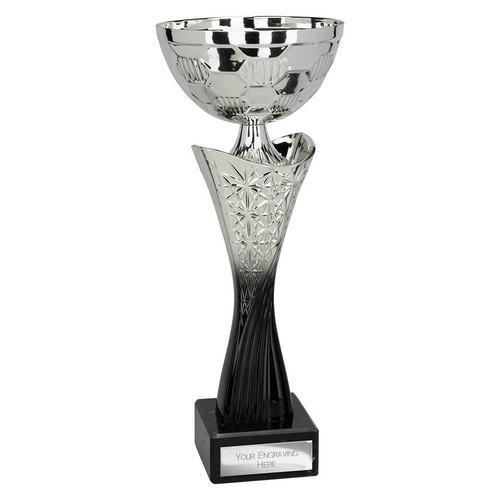 Spark Trophy Cup | Silver & Black | 350mm