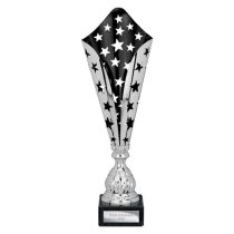 Galaxy Laser Trophy Cup | Silver & Black | 410mm