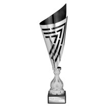 Arrow Laser Trophy Cup | Silver & Black | 425mm