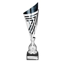 Arrow Laser Trophy Cup | Silver & Black | 450mm