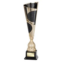 Quest Laser Trophy Cup | Gold & Black | 390mm