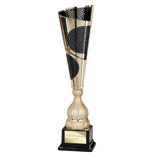 Quest Laser Trophy Cup | Gold & Black | 410mm