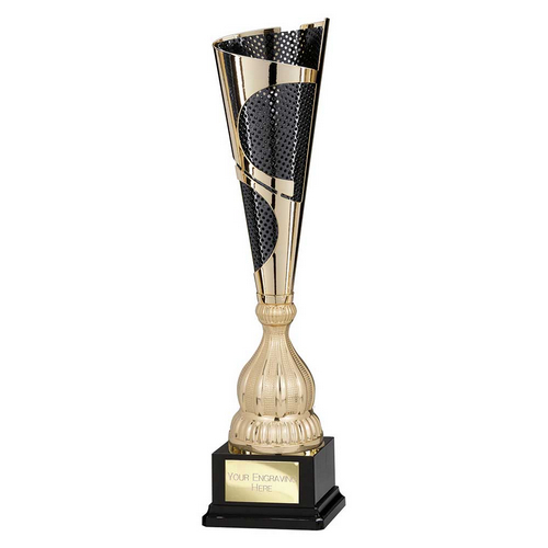 Quest Laser Trophy Cup | Gold & Black | 470mm