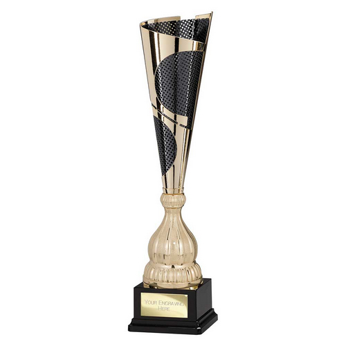 Quest Laser Trophy Cup | Gold & Black | 515mm
