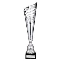 Monza Lazer Metal Trophy Cup | Silver | 465mm