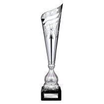 Monza Lazer Metal Trophy Cup | Silver | 490mm