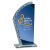 Hawk Glass Trophy | Blue | 165mm - CR25305A