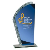 Hawk Glass Trophy | Blue | 205mm