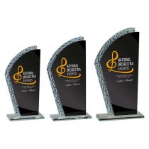 Hawk Glass Trophy | Black | 205mm