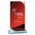 Seismic Mirror Glass Trophy | Red & Silver | 190mm - CR25116C