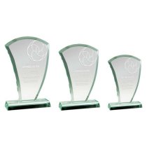 The Wave Glass Trophy | 15mm Thick | 190mm