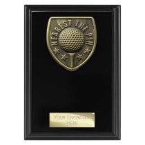 Cobra Plaque Golf Trophy | Nearest the Pin | Black | 150mm