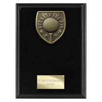 Cobra Plaque Golf Trophy | Nearest the Pin | Black | 175mm