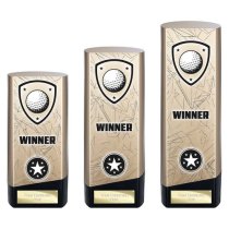 Prime Heavyweight Golf Trophy | Gold | 190mm
