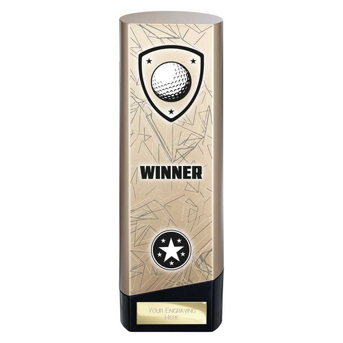 Prime Heavyweight Golf Trophy | Gold | 220mm