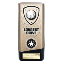 Prime Heavyweight Golf Trophy | Longest Drive | Gold | 160mm