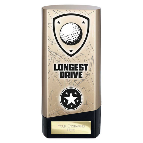 Prime Heavyweight Golf Trophy | Longest Drive | Gold | 160mm