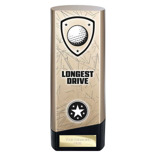 Prime Heavyweight Golf Trophy | Longest Drive | Gold | 190mm
