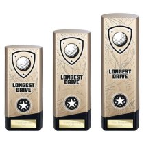 Prime Heavyweight Golf Trophy | Longest Drive | Gold | 220mm