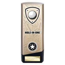 Prime Heavyweight Golf Trophy | Hole in One | Gold | 190mm