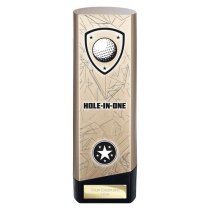 Prime Heavyweight Golf Trophy | Hole in One | Gold | 220mm