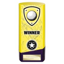 Prime Heavyweight Golf Trophy | Yellow | 160mm