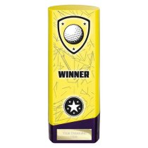 Prime Heavyweight Golf Trophy | Yellow | 190mm