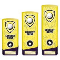 Prime Heavyweight Golf Trophy | Longest Drive | Yellow | 220mm