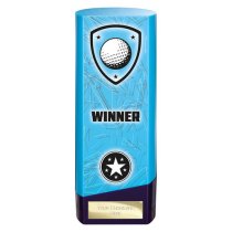 Prime Heavyweight Golf Trophy | Blue | 190mm