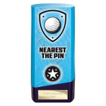 Prime Heavyweight Golf Trophy | Nearest the Pin | Blue | 160mm