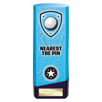 Prime Heavyweight Golf Trophy | Nearest the Pin | Blue | 190mm