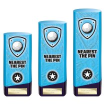 Prime Heavyweight Golf Trophy | Nearest the Pin | Blue | 220mm