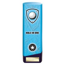 Prime Heavyweight Golf Trophy | Hole in One | Blue | 220mm