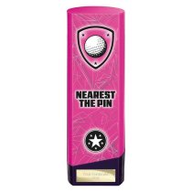 Prime Heavyweight Golf Trophy | Nearest the Pin | Pink | 220mm