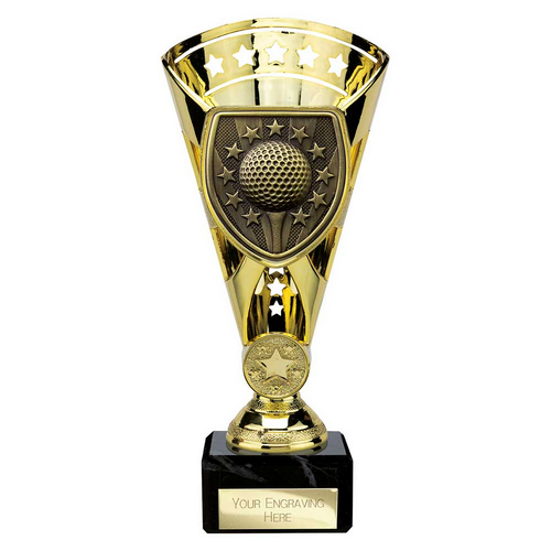 Cobra Star Golf Trophy | Gold | 210mm
