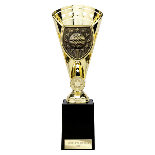 Cobra Star Golf Trophy | Gold | 255mm
