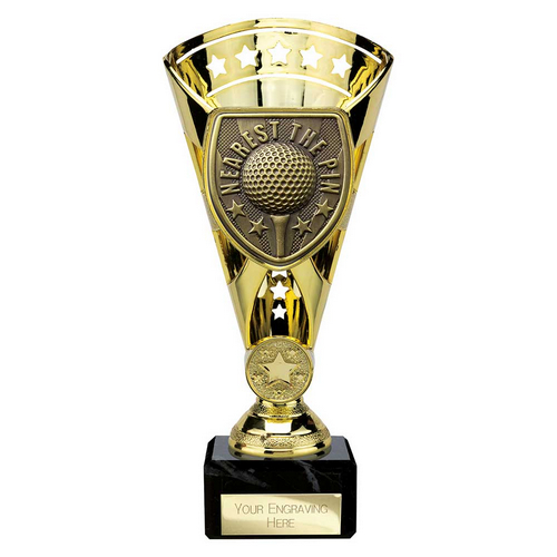 Cobra Star Golf Trophy | Nearest the Pin | Gold | 210mm