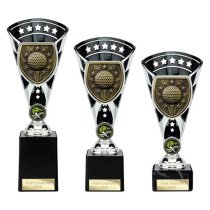 Cobra Star Golf Trophy | Silver & Black | 255mm