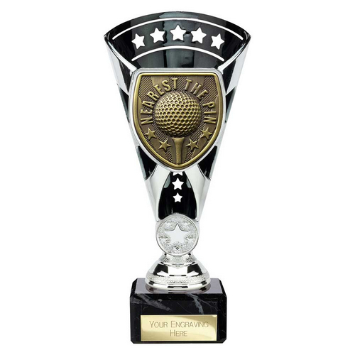 Cobra Star Golf Trophy | Nearest the Pin | Silver & Black | 210mm