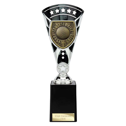 Cobra Star Golf Trophy | Longest Drive | Silver & Black | 255mm