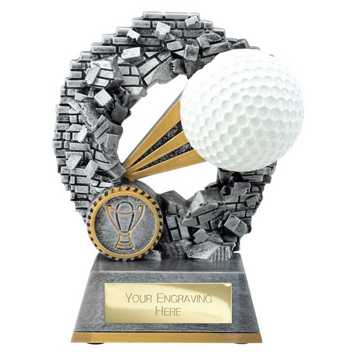 Blast Out Golf Ball Trophy | 140mm