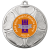 Personalised Medal | Silver | 50mm | Embossed Tudor Rose | Features Your Badge - M9458.02