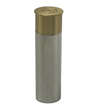 Hip Flask | Metal Shotgun Style Cartridge | 3oz | with Funnel | Gift Boxed