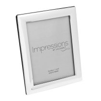Photoframe | Silverplated | Curved Edge | 6 x 8"