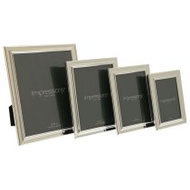 Photoframe | Silverplated | Bead Edge | 6" x 8"