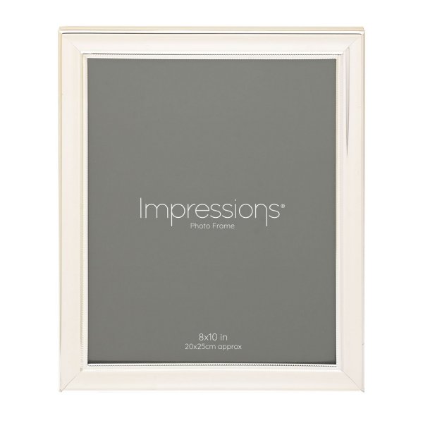 Photoframe | Silverplated | Bead Edge | 8" x 10"