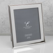 Photoframe |Elegance Silverplated | Premium Rib Edge Frame | 8″ x 10″ | Gift Boxed