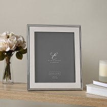 Photoframe |Elegance Silverplated | Premium Rib Edge Frame | 8" x 10" | Gift Boxed